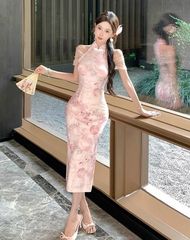 新品✨キャバドレス 谷間魅せ レース キャミ セクシー スリット