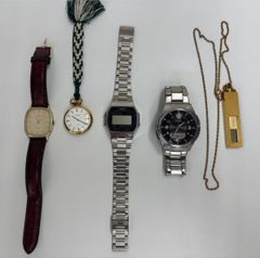 D【中古】ジャンク時計まとめ5本セット お得 CASIO CITIZEN ORIENT カシオ シチズン オリエント