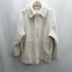 ◇ ⊇ ROPE PICNIC ロペピクニック 襟取り外し可能 長袖 ボアジャケット サイズ38 ホワイト レディース E  【1412260011853】