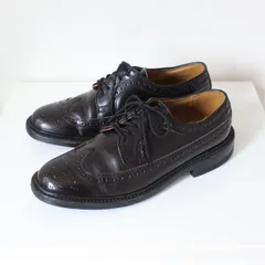 REGAL リーガル 革靴 2589 ガラスレザー ウィングチップ ダークブラウン 23 1/2 EE（w-4420620）