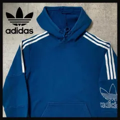 【最高カラー】アディダス　トレフォイル　パーカー　ビックロゴ　スリーストライプ
