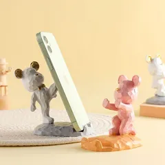 スマホスタンド 可愛い お部屋 玄関 置き物 アート お祝い オシャレ 小物 卓上 雑貨 インテリア プレゼント オブジェ キャラクター 個性的 飾り物 ruobing08