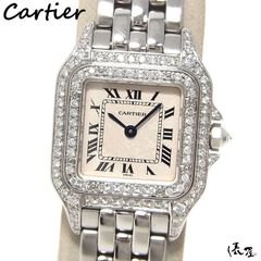 【2重ダイヤベゼル】カルティエ パンテール SM 極美品 レディース ダイヤ Cartier 時計 腕時計 中古【送料無料】