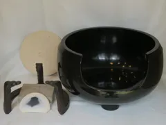 茶道具 山本 崇雲造 黒真塗 面取道安風炉 土風炉 底瓦 五徳 火箸 陶印 共箱 Yahoo!オークション -「崇雲」(工芸品) の落札相場・落札価格