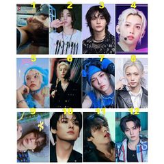 K-POP グッズ Stray Kids ストレイキッズ トレカ 風 フォトカード １２枚セット オリジナル スキズ ステイ トレーディングカード 推し活 オタ活 パスケース