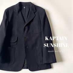 キャプテンサンシャイン ダブルブレストジャケット リネン シルク混