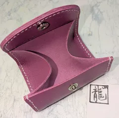 本革の小銭入れBOX型[BC0398]コインケースハンドメイドJA龍★匿名配送