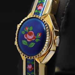 ANDRE MOUCHE クォーツ 腕時計 花柄 バングルウォッチ - メルカリ