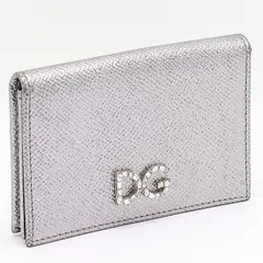 美品 ドルチェ&ガッパーナ 名刺入れ イタリア製 シルバー STU 