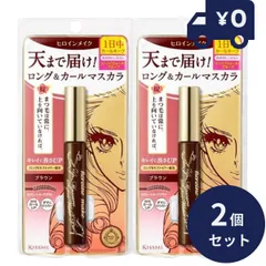 伊勢半 ヒロインメイク ロングUPマスカラ スーパーWP 02 ブラウン 6g 2個セット （夜まで落とさない 超！耐久マスカラ）高発色 長時間キープ KISSME キスミー マスカラ