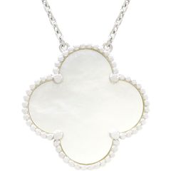 ヴァンクリーフアーペル Van Cleef & Arpels ネックレス マジック アルハンブラ ネックレス 1モチーフ K18WG マザーオブパール ホワイトゴールド 750WG  【中古】