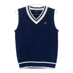 サイズ：M CALLAWAY キャロウェイ  Vネックニットベスト  ネイビー系 [240101215842] ゴルフウェア レディース ストスト