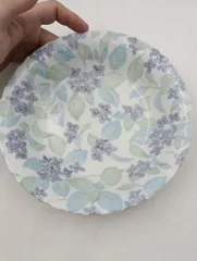 【K-1535】美濃窯業製陶  BIYOCHINA  紫陽花柄 中皿2枚  金継ぎ用 丸箸置き 5個