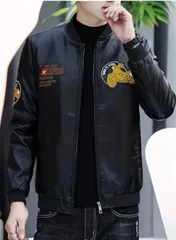 ライダースジャケット ジャケット メンズ バイクドライブ フライトジャケット アウトドア PU革ジャン 韓国風 おしゃれ ワッペン 刺繍 ストリート リブデザイン 防風 保温性 ジャンパー スタジャン 普段着 かっこいい カジュアル アウター 大きいサイズ