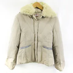 マックスアンドコー 中綿ジャケット ジャンパー アウター ラビットファー レディース 26サイズ ベージュ Max&Co. 【中古】