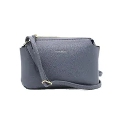 [MORE AUNI] ショルダーバッグ レディース HUNDRED ハンドレッド ミニ ソフトレザー調 ショルダー バッグ 小さめ カジュアル お出かけ OK-417 (BLU) [ブルー / OK-417]