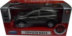 Toyota  RAV4  ダイキャスト SUV ミニカー プルバック機能付き 1/40スケール 完成品 モデルカー TOYOTA トヨタ 箱入り おもちゃ (グレー)