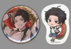 【中古】グッズセット 佐伯イッテツ 缶バッジ＆ダイカットステッカー 「くじスクエア にじさんじHEROES海の家くじ」 D賞