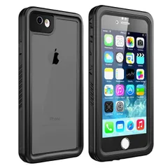 【特価商品】お風呂 温泉 雨の日 ワイヤレス充電 水中撮影 ストラップ付き Plusスマホケース 粉塵対策 アイフォン6s 指紋認証可 米軍MIL規格 適用 IP68防水レベル 360°完全保護ケース 日本語説明書付き 耐衝撃 防雪 (iPhone 防塵 防水