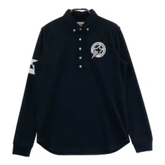 サイズ：2 JACK BUNNY ジャックバニー  長袖ポロシャツ メッシュ  ネイビー系 [240101204652]# ゴルフウェア レディース ストスト