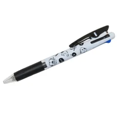 【メール便】スヌーピー 黒赤青3色ボールペン ジェットストリーム 0.5 スヌーピー＆フェイスチラシ ピーナッツ カミオジャパン 新学期準備文具 三菱鉛筆 リフィル交換可能 キャラクター グッズ 