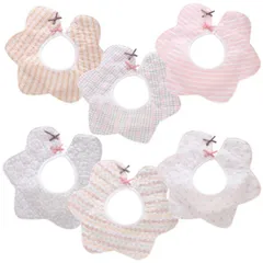 スタイ よだれかけ 赤ちゃん 防水 6枚セット 360度 新生児 おしゃれ ビブ ガーゼ 男の子 女の子 おしゃれ かわいい ベビー コットン 綿100％ お食事エプロン