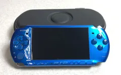 【DH827】ジャンク ソニー PSP-3000 本体 ハードケース付き ブルー