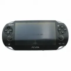 sony ソニー PlayStation Vita PS VITA ヴィータ ゲーム機 本体 ハード Wi-Fiモデル 動作確認済み 黒 クリスタル ブラック PCH-1100 /KW ■GY11