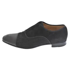 CHRISTIAN LOUBOUTIN (クリスチャンルブタン) ALPHA MALE キャップトゥ ブラック レザー ローカットシューズ