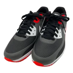 未使用品 ナイキ NIKE ゴルフシューズ  29cm ブラック レッド AIR MAX 90 G スパイクレス [CU9978-010]