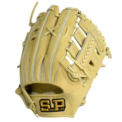 【新品未使用】シュアプレイ 硬式グローブ 外野手用 レモンイエロー【型付け済】 己極 ハイゴールド グローブ 軟式用 OKG-7109 SRレモンイエロー