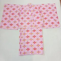 【BERRY'S BERRY ベリーズベリー】 浴衣 130cm ピンク フルーツ柄