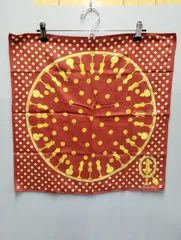 Christian Dior／ディオール 大判ハンカチ　レッド　★C1145