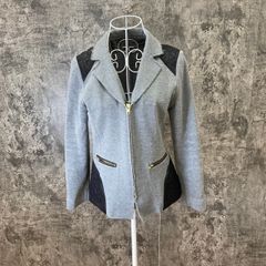 ☆DONNA☆ドンナ♪ロングジャケット♪グレー♪着回し抜群♪(M)