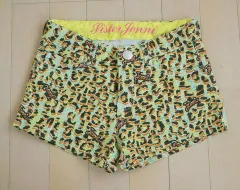 シスタージェニィ シスタージェニー sister jenni 140cm アウトレット 子供服 女の子 マイクロ ショート パンツ 黄緑 レオパード 春 夏 ★4 ボトムス ズボン ガールズ キッズ ジュニア 【中古】 ユーズド リサイクル
