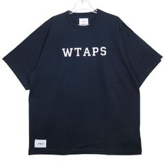 新品 WTAPS ダブルタップス 25SS ACADEMY 01/SS/CTPL 251ATDT-CSM19 アカデミー ショートスリーブ カレッジ Tシャツ ネイビー カットソー 半袖 サイズ04(XL) augk