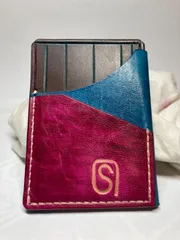 本革名刺入れ　ハンドメイド　一点物