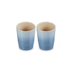 [신품] 르 크루제(Le Creuset) 페어 쇼트 텀블러 210 ml 결혼 축하 기념일 브라이들 선물 선물 인출물 축하 내열 내냉 전자 레인지 식세기 오븐 대응 코스탈 블루[일본 정규 판매품] 1