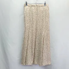 ◇ earth music&ecology アースミュージック＆エコロジー ロング丈 フレア スカート サイズF ベージュ系 レディース E  【1406050061197】