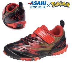 ポケモン ポケットモンスター  スニーカー キッズ 子供 小学生 16～21cm アサヒシューズ  ガチ強 P109 ブラック/レッド コライドン
