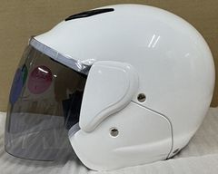 LS2 SPITFIRE ジェットヘルメット Mサイズ ホワイト - メルカリ