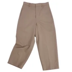 極美品 マルニ MARNI パンツ 2022年 ロングパンツ スラックスパンツ 無地 ウール ボトムス レディース 36(S相当) カーキ
