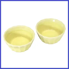  キャッスルエンタープライズ(Castle Enterprise) 【業務用 セット】美濃焼 和風カフェシリーズ 万葉 小鉢 イエロー 2個組