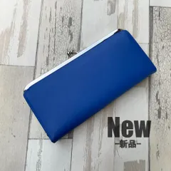 OPEN記念価格 新品 長財布 財布 レディース がま口 ガマ口 ブルー 本革 レザー