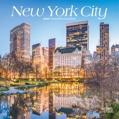 【輸入版】2024年 ニューヨーク・シティ ミニ カレンダー / ブラウントラウト 17.8 x 35.6 cm (New York City   Calendar)