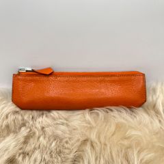 Hermes   エルメス　 ピッコロ シェーブル　レザー　ペンケース 筆箱  オレンジ