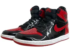 NIKE (ナイキ) Air Jordan 1 High OG Patent Bred エア ジョーダン1 ハイ パテント  ブレッド  スニーカー   555088-063 26.0 レッド×ブラック メンズ/004