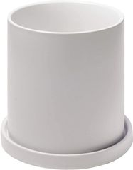Ekirlin 植木鉢 陶器鉢 白 大型 おしゃれ（18.6cm,ホワイト）