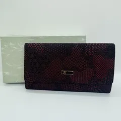 S【伝統工芸品】印傳 甲州印伝 印傳屋 長財布 和柄 鹿革 本革製 漆