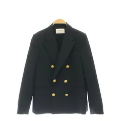 ビューティフルピープル beautiful people logo gabardine THE a jacket テーラードジャケット 総裏地 ウール 160 黒 ブラック /MI ■OSのサムネイル